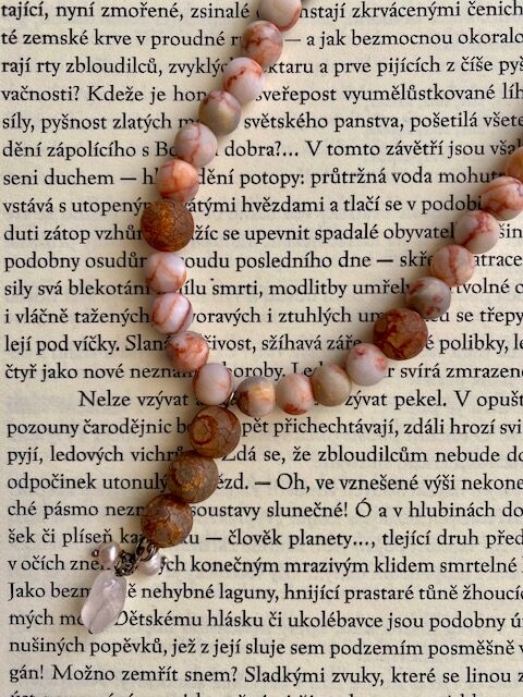Náhrdelník s DZI korálky 3 oka
