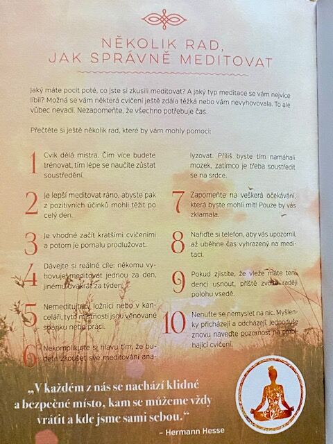 Kniha "Meditace" 