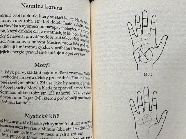 Kniha "Vykládáme z ruky podle run"   