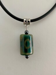 Tibetský korálek DZI 3 oka