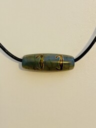 Tibetský korálek DZI 5 netopýrů